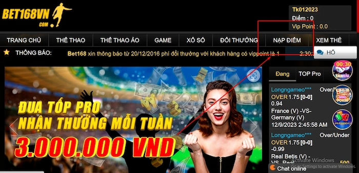 Nạp Tiền BET168